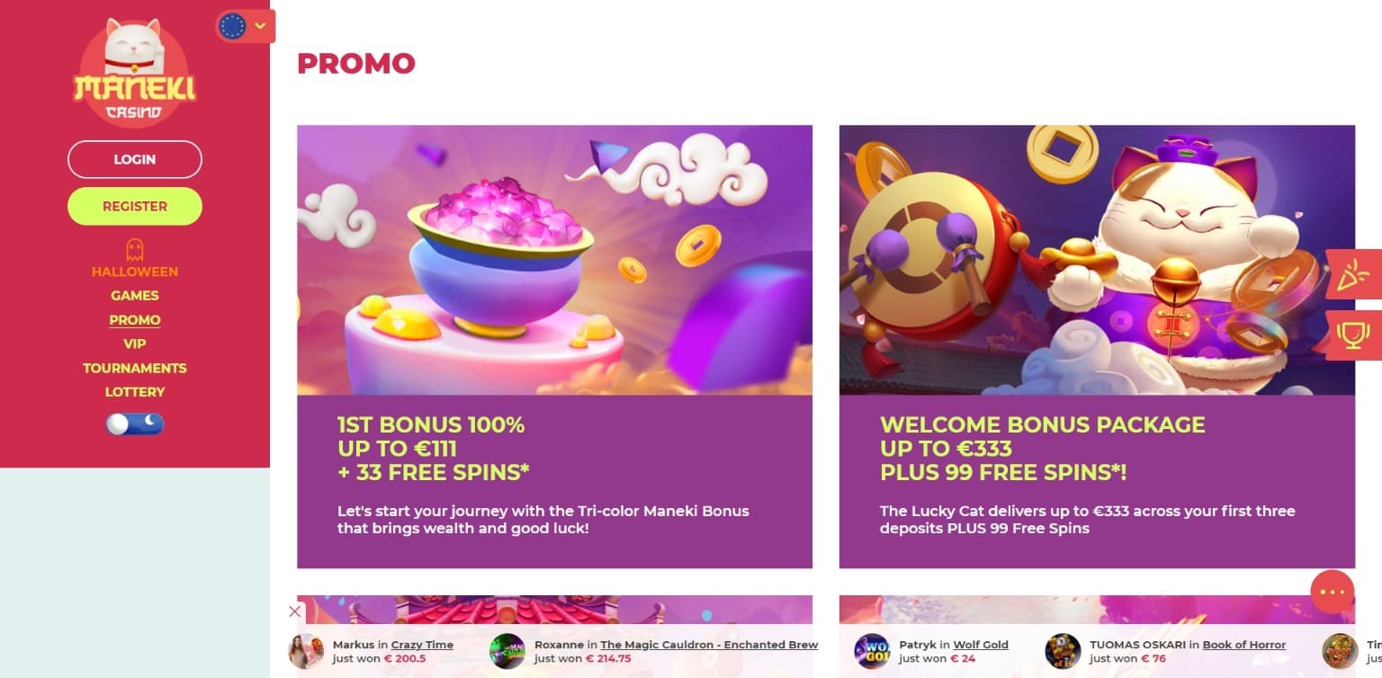 Kasino Maneki (Maneki Casino CZ) - kasinové hry a hrací automaty 
<p class=