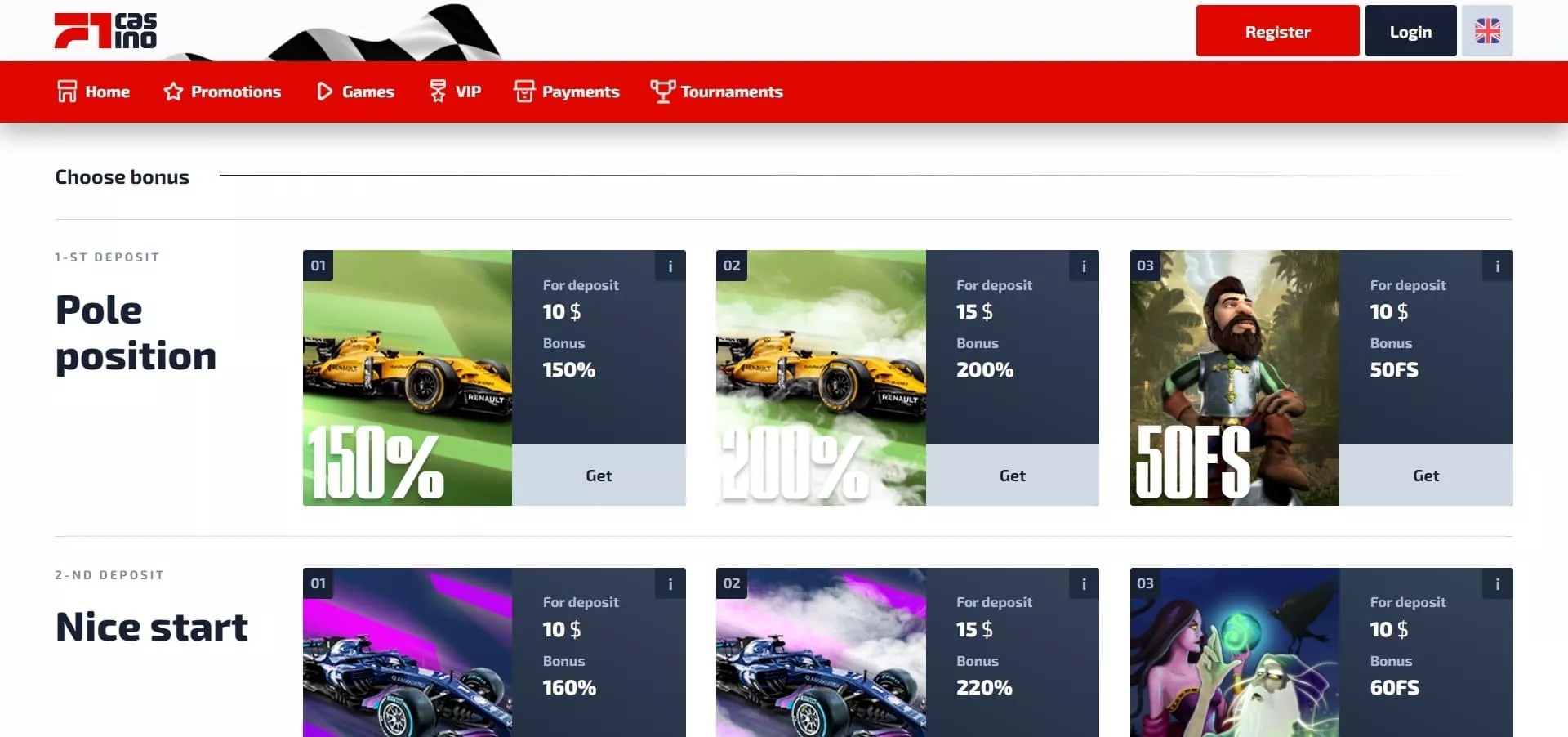Promocja F1 Casino
