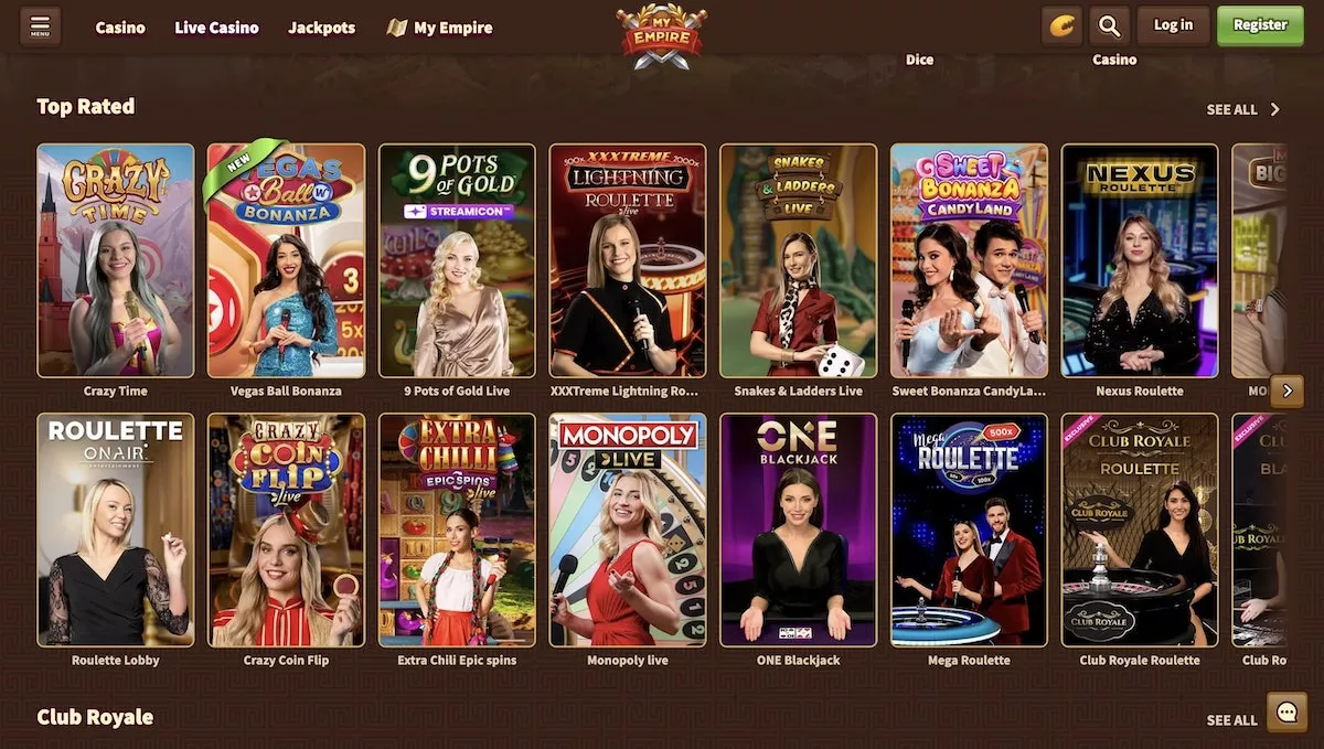 My Empire Casino Live