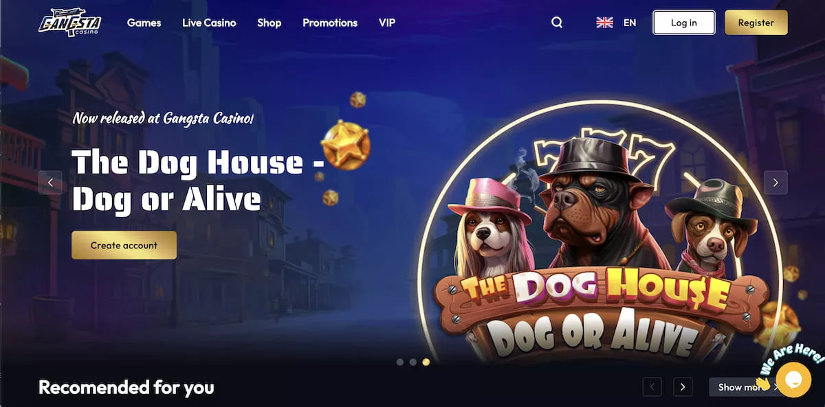 Gangsta casino login